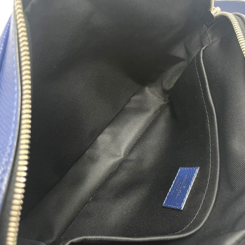LOUIS VUITTON M33437 Taiga Outdoors Messenger Shoulder Bag TaigaLeather blue - Picture 8 of 11